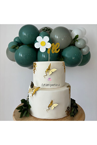 Öztürkpartievi 1 Yaş Papatya Pasta Kürdanı