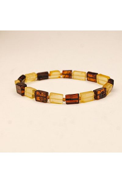Skygo Drop Square Cut Amber Bracelet