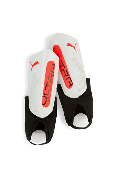 Puma 030991 Ultra Light Ankle Shin Guard Football Shin Guard Football Player Kaval Protector White
