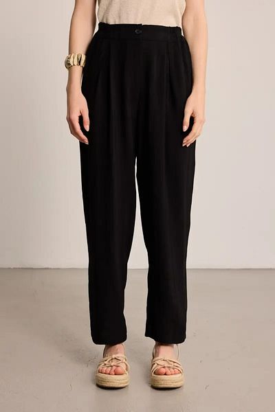 Gusto Παντελόνι Shalwar με σχέδιο ζακάρ - Μαύρο