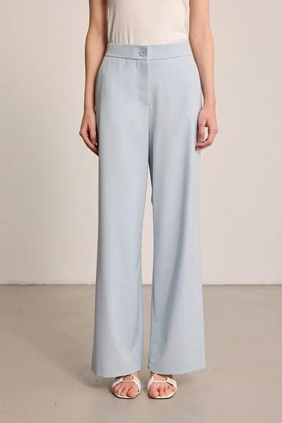 Gusto Pantaloni largi din stofă - Albastru