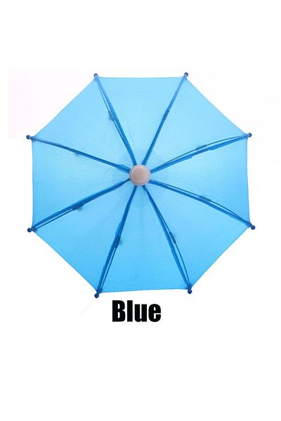 Choice blue New Style Colorful Plastic Mini Umbrella Rain Gear Toy Umbrella Baby Toy Girl Gift Doll Embelli
