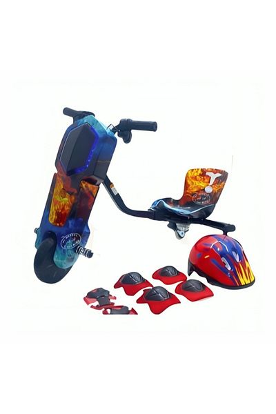 Generic Electric Drift Scooter | Small | 36 Volts | Black, Blue & Orange | 3 Wheels