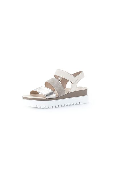 GABOR Plateau Sandalen für Damen v béžové barvě