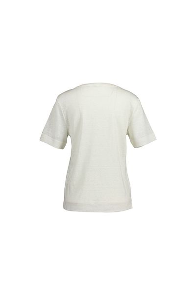 Gant Rundhals T-shirt Für Damen In Offwhite