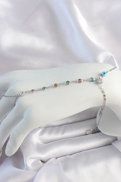 STOREMAX Brass Silver Color Colorful Zircon Stone Shahmeran - Tj-Sn633