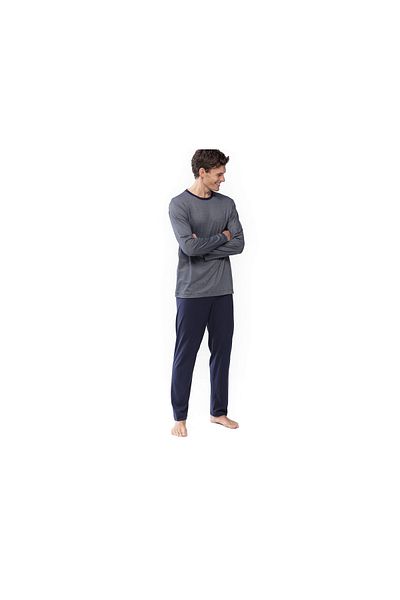 MEY Pyjama Kurz Für Herren In Blau