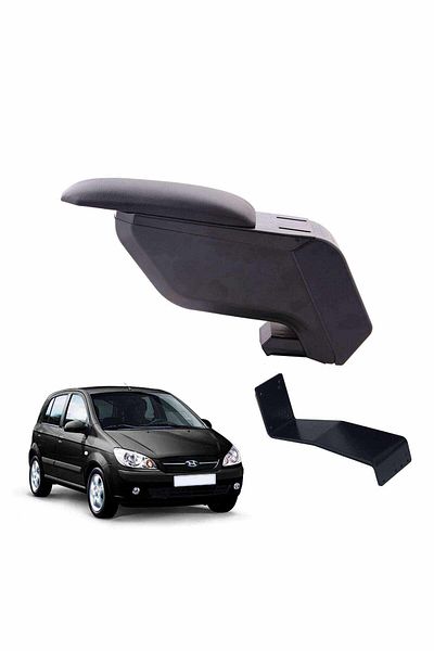 3 Tıkla Hyundai Getz 2004 Delmesiz Çelik Ayaklı Siyah Kolçak Kol Dayama