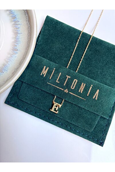Miltonia 925s Gümüş E Harfi Gümüş Kolye