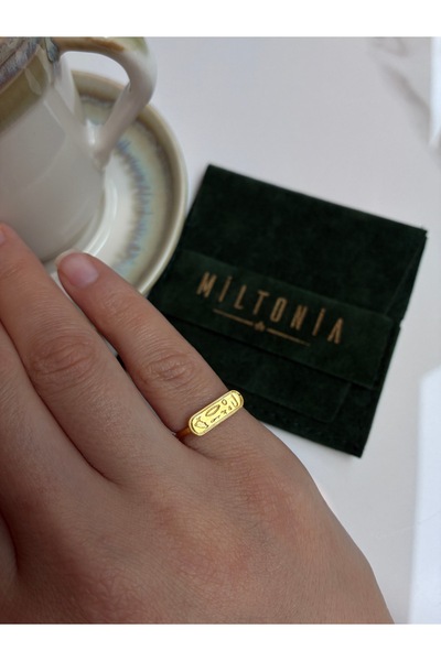 Miltonia 925s Gümüş Antik Figürlü Ayarlanabilir Gümüş Yüzük