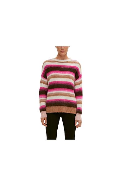 comma Turtleneck sweater for women in multicolored