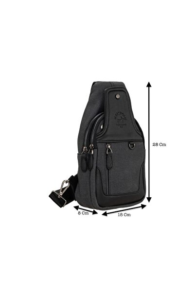 Westpolo Unisex Çapraz Askılı El Göğüs Ve Omuz Çantası Kanvas Kumaş Ve Vegan ...