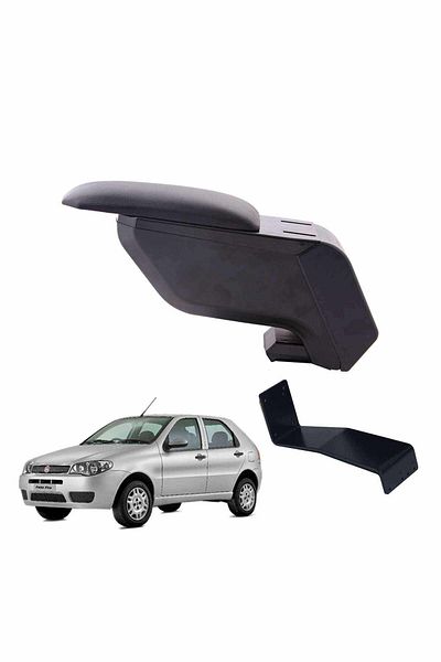 3 Tıkla Fiat Palio 2007 Black Armrest with Non-Pierced Steel Legs