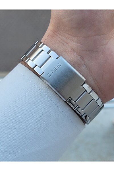 Casio Silver Navy Blue Color Men's Wrist Watch