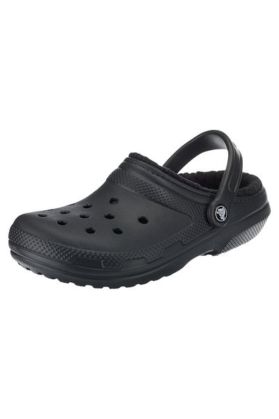 Crocs Sandale Gefütterter Clog mit flauschigem Futter und Fersenriemen
