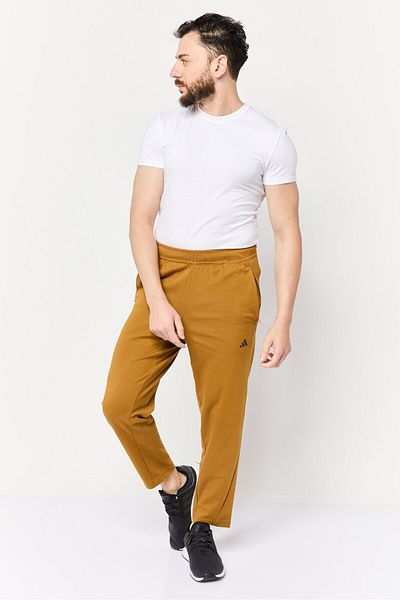 adidas Men Sportswear Fit Drawstring Training Track Pants, Dark Mustard
