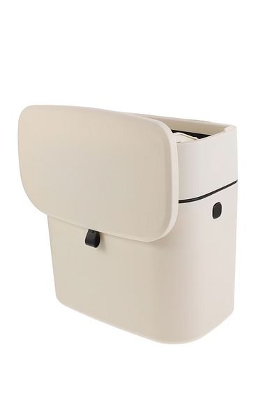ABYZ Hanging Trash Can, self-adhesive mount, with 2 ways to open the lid