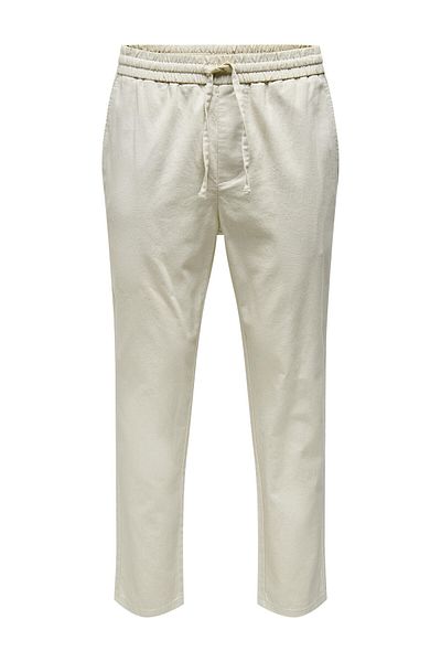 Only & Sons Hose Unifarbene Stoffhose Linus Mit Elastischem Bund Und Seitlichen Eingrifftaschen In Regular Fit