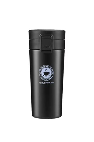 ABYZ Termos, 380 ml, metalic, culoare neagră