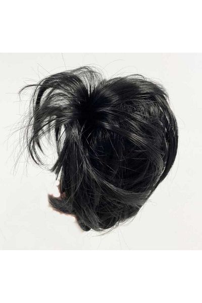 Skygo Black Color Flat Model Pre-Stranded Hair-Shaped Wig Hairpiece Buckle