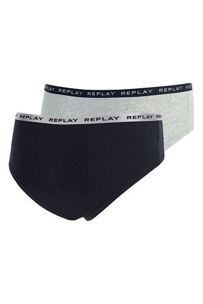 Replay Unterhose Damen-slip Mit Logo-bund 2er Pack