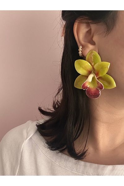 YENGEÇ Lotus Flower Earrings