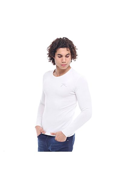raru Vesper White - Long Sleeve Technical Performance Sports T-shirt
