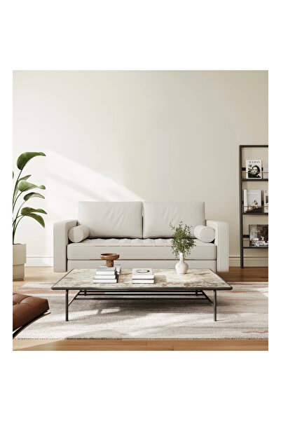 ULYSSES Minimalist Sevgili Koltuğu, 120 Cm Mini Suni Deri Koltuk, Sevgili Kol...