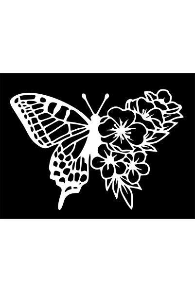 Birim Matbaa Butterfly Caravan Auto Sticker (80X58Cm)
