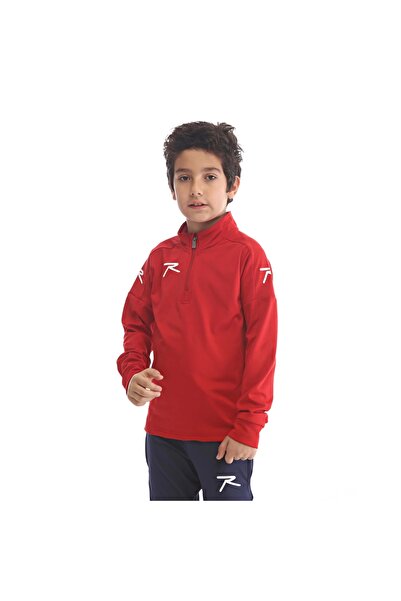 raru Çocuk Yarım Fermuarlı Üst FUGIO KIRMIZI