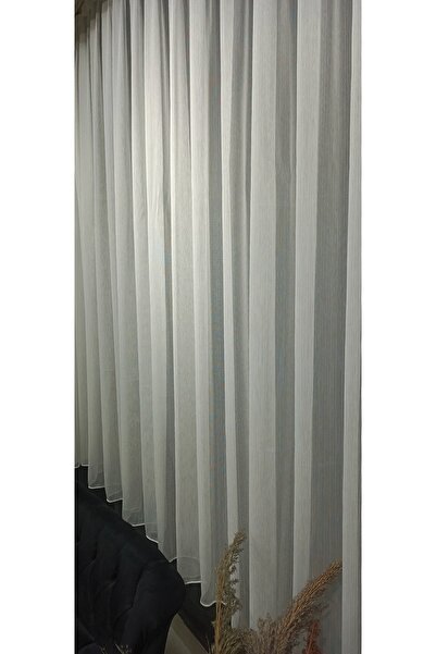 ömer ilhan tül perde çizgili mat çelik tül perde kırışmaz tül perde