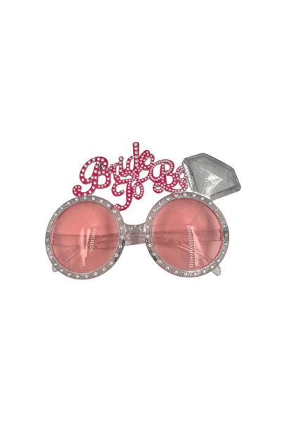 DODOMAR Glasses Bride to Be Pink Glass with Hand-Written Bride