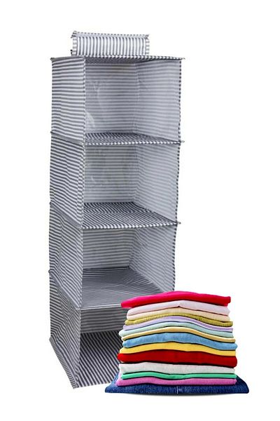 Skygo 4-Compartment Closet Organizer Zebra Model
