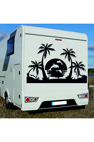 Birim Matbaa YUNUSLAR VE PALMİYE KARAVAN OTO STİCKER (93X54 CM)