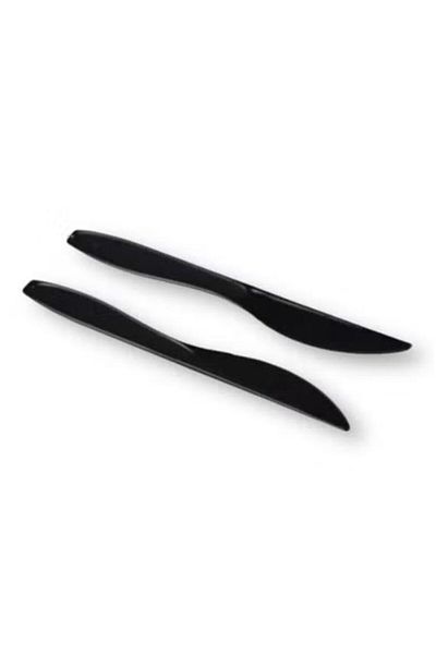 SKP Plastic Large black plastic knife (50 pieces).