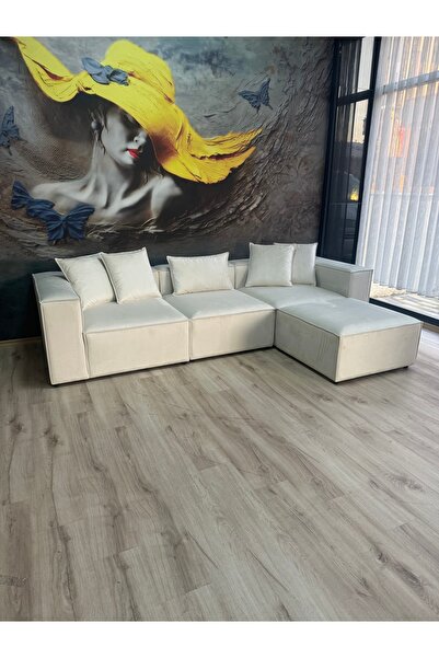 DREAM GARDEN Erduran Mobilya 4 Modül Modüler Koltuk (3 MODÜL 1 PUF)