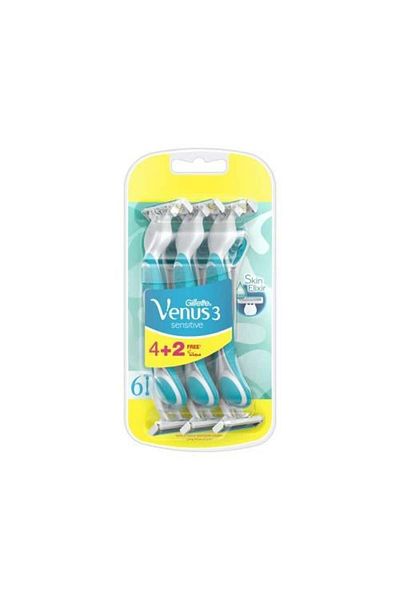 Gillette Venus 3 Sensitive Women's Razor 4 + 2 Free