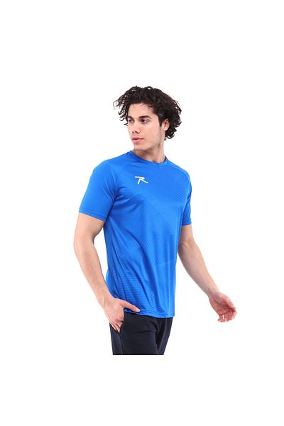 raru Unisex Ψηφιακό Μπλουζάκι με στάμπα Justa Blue
