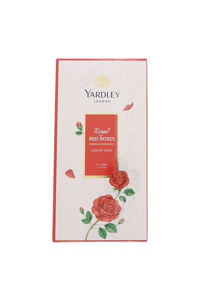 YARDLEY Royal Red Roses Luxury Soap 3 x 100 g
