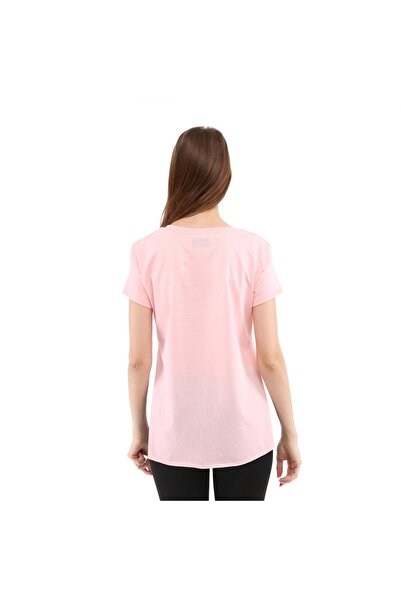 raru Γυναικείο μπλουζάκι με λαιμόκοψη 100% βαμβακερό FUMUS PINK