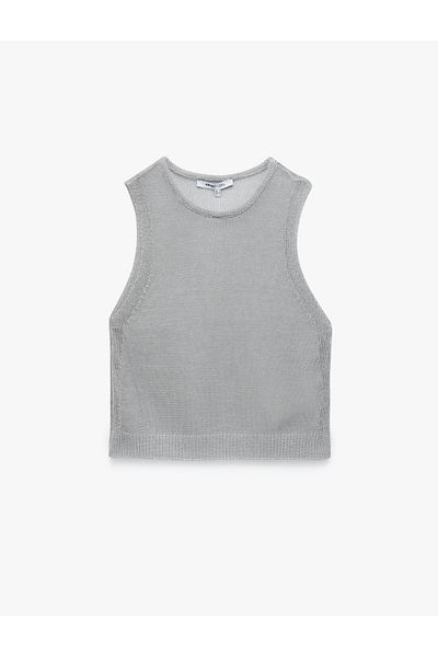 Koton New Season Koton X Sima Tarkan - Viscose Crew Neck Sleeveless Sweater