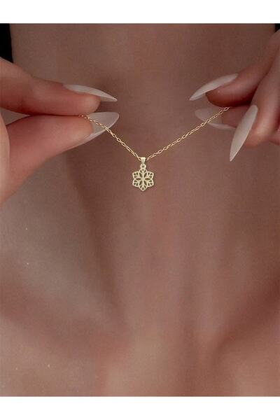 JEWELAi 14 ayar altın Çiçek Kolye Ucu 0.5 gr, KC12383 Kodlu