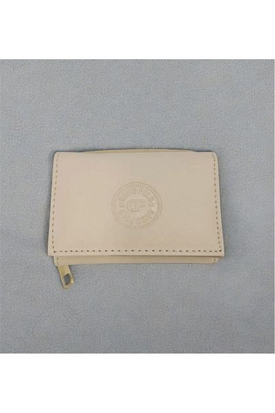 zauram Women's Cream Sports Multi-Pocket Wallet