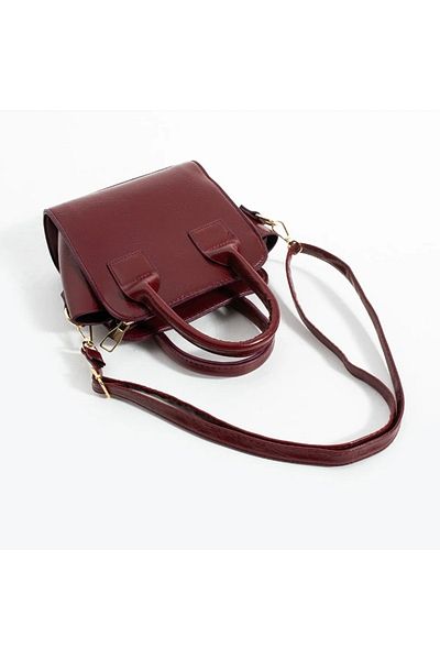 Zeynep Ceyda Koçak Women's Small Size Box Model Three Compartment Zippered Shoulder Bag