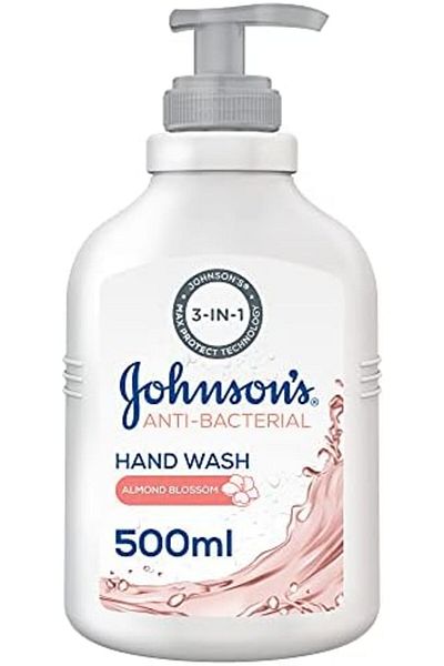 Johnson's Anti-Bacterial Hand Wash, Almond Blossom, 500ml