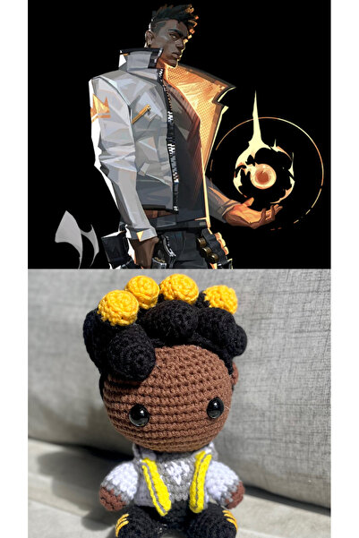 KayNal Valorant Ajanı Örgü Oyuncak Amigurumi