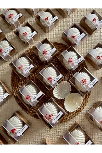 Larmina Decoration 25 Decorated Candles Gift Promise Engagement Wedding Souvenir