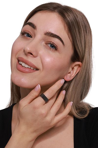 Heideman Elastischer Mesh-ring Alexa Schwarz Farben Sportlich