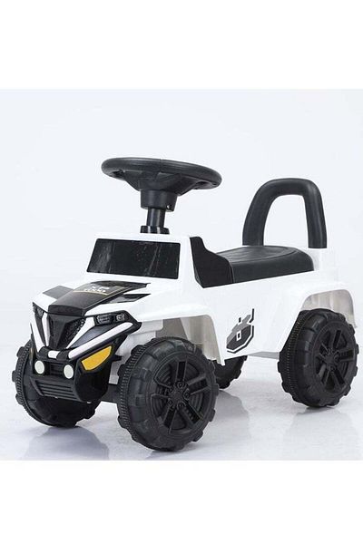 l'elefante 3-in-1 Baby Push and Ride Car, Foot-to-Floor Plastic Toy with LED Lights and Music Player