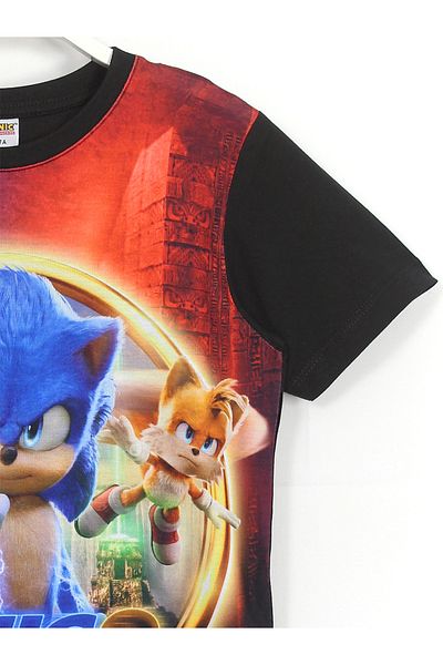 DobaKids Sonic the Hedgehog The Hedgehog 2 T-shirt Black Color